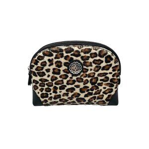 Brighton Brown Leopard Fur Convertible Crossbody